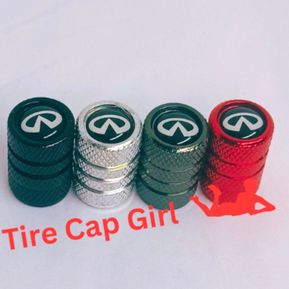 INFINITI TIRE CAPS Universal Air Valve Stem Caps 4 included per pack